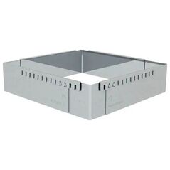 Ρυθμιζόμενο τετράγωνο πλαίσιο ζαχαροπλαστικής De Buyer από ατσάλι 30-57 εκ.