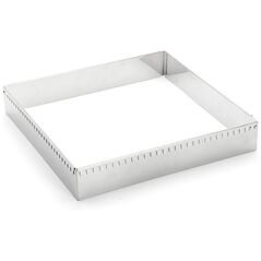 Ρυθμιζόμενο τετράγωνο πλαίσιο ζαχαροπλαστικής De Buyer από ατσάλι 30-57 εκ.