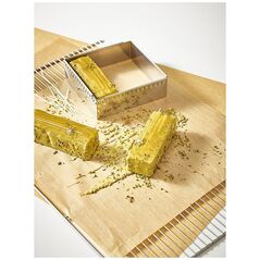 Ρυθμιζόμενο τετράγωνο πλαίσιο ζαχαροπλαστικής De Buyer από ατσάλι 30-57 εκ.