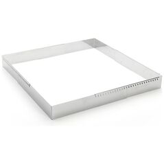 Ρυθμιζόμενο τετράγωνο πλαίσιο ζαχαροπλαστικής De Buyer από ατσάλι 30-57 εκ.