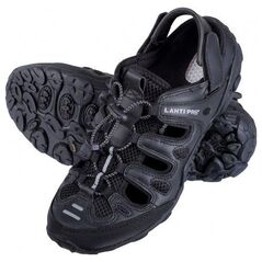 ΣΑΝΔΑΛΙΑ PU/DZIANINA ΜΑΥΡΟ-ΓΚΡΙ, "44", Lahti Pro