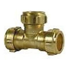 Conex Τρίοδη σύνδεση CONEX COMPRESSION 15x15x15mm ορείχαλκος - EEE1020601EQ