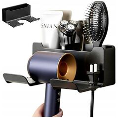 ATL DA202 Επιτοίχια βάση για πιστολάκι μαλλιών μαύρο