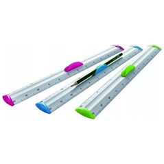 Keyroad Αλουμινένιος χάρακας με λαβή για μολύβι KEYROAD Measure Clip, 30 εκ., blister, ποικιλία χρωμάτων