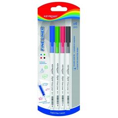Στυλό Keyroad Cienkopis KEYROAD, 0,4mm, 4 τεμ., blister