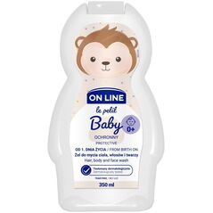 AA On Line Le Petit Baby Προστατευτικό Τζελ 3 σε 1 για το πλύσιμο προσώπου, σώματος και μαλλιών - από την 1η ημέρα της ζωής 350ml