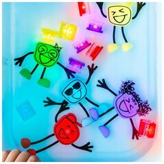 Duronic Glo Pals, Μορφή για το μπάνιο Lumi - σετ με δύο αισθητηριακούς κύβους που φωτίζουν στο νερό