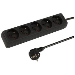 Καλώδιο Blow 98-745# Προέκταση δικτύου pr-570p 5-υποδοχές με γείωση 5m μαύρο 3x1,5mm