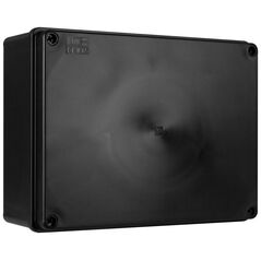 Κουτί επιφανειακής τοποθέτησης Pawbol S-Box 416C - 190x140x70, χωρίς δακτυλίους, μαύρο IP65