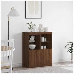 vidaXL vidaXL Ντουλάπι, καφέ δρυς, 81x37x100 εκ., ξυλώδες υλικό