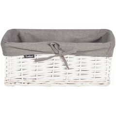Σετ 5 γκρι καλάθια από λυγαριά ELLA Lumarko!