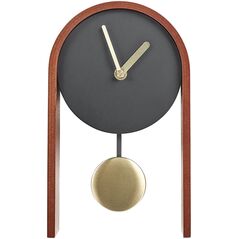 Επιτραπέζιο ρολόι BLATTEN 16 cm Μαύρο Lumarko!