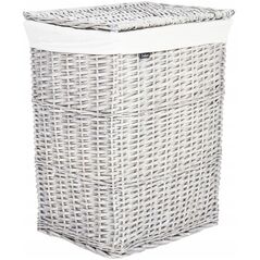 Σετ 5 λευκά ψάθινα καλάθια ELLA Lumarko!