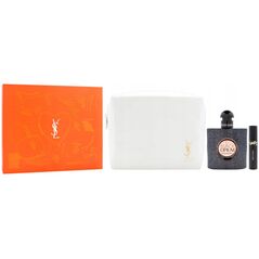 Σετ Yves Saint Laurent: Black Opium, Eau De Parfum, Για Γυναίκες, 50 ml + Yves Saint Laurent, Μάσκαρα, Μαύρη, 2 ml + Yves Saint Laurent, GWP Υφασμάτινο Πουγκί, Λευκό Για Γυναίκες