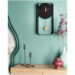 Ρολόι τοίχου SERVOZ 21 cm Μέταλλο Μαύρο Lumarko!