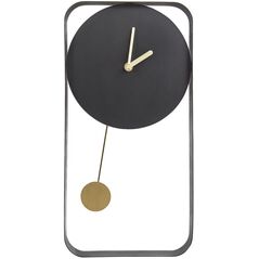 Ρολόι τοίχου SERVOZ 21 cm Μέταλλο Μαύρο Lumarko!