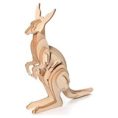 Little-Story Little Story Ξύλινο Παζλ Μοντέλο 3D - Καγκουρό