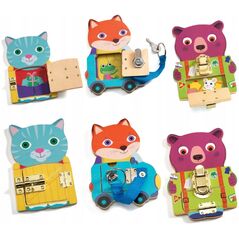 Djeco Djeco Εκπαιδευτικό ξύλινο παιχνίδι - Locktou