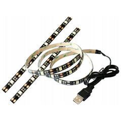 Ταινία LED Deltaco LED juosta DELTACO GAMING RGB, 2x50cm,12 διαφορετικά χρώματα, τηλεχειριστήριο / GAM-114