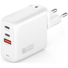 Φορτιστής 4smarts 4smarts Ladegerät GaN Flex 65W 2 USB-C+1 USB-A, λευκό