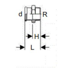 Geberit Σύνδεσμος C-STAHL GZ 28mm Rp 3/4" (21717)
