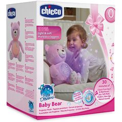 Chicco Αρκουδάκι με Προβολέα Ροζ - 80151