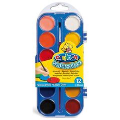 Νερομπογιές Carioca Acquarell 12 χρώματα