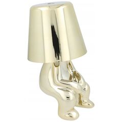 OEM Λάμπα νυκτός GOLD MAN Art Deco καθιστός (σχέδιο 2) MLTL