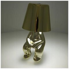 OEM Λάμπα νυκτός GOLD MAN Art Deco καθιστός (σχέδιο 2) MLTL