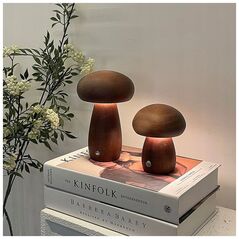 OEM Λάμπα νυκτός GRZYBEK Art Deco ανοιχτό ξύλο MTWTHN