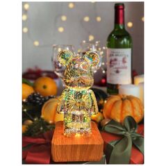 OEM Λάμπα νυκτός LED 3D Αρκούδα Art Deco επιτραπέζια L3GFBD