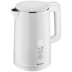 Czajnik Amica Czajnik elektryczny Amica KF 6011 1,5l 2200 W Wyświetlacz LED Strix Biały