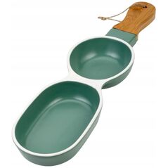 Πιατέλα για σνακ πορσελάνης TERRESTRIAL 39x10 cm NAVA