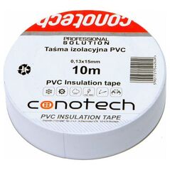 Conotech Ταινία μόνωσης λευκή PVC 0,13x15x10m NS