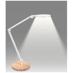 Επιτραπέζιο φωτιστικό CEP Επιτραπέζιο φωτιστικό CEP CLED-0350, Giant, λευκό με ξύλινο στοιχείο