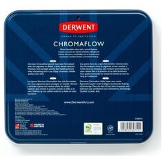 Derwent Κραγιόνια Derwent Chromaflow 48 μεταλλικό κουτί