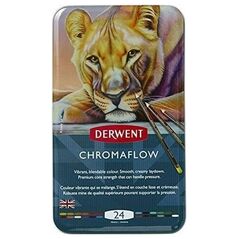 Derwent Μολύβια Derwent Chromaflow 24 μεταλλικό κουτί
