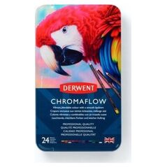 Derwent Μολύβια Derwent Chromaflow 24 μεταλλικό κουτί