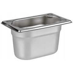 Δοχείο GN 1/9 APS (Π)176 x (Β)108 x (Υ)100 mm από ανοξείδωτο χρώμιο-νικέλιο με ηλεκτρολυτική - 1 τεμάχιο (81504)