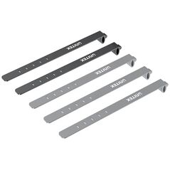 Σετ σιλικονούχων δεσμών καλωδίων μαύρο/ γκρι