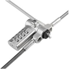 StarTech StarTech UNIVC4D-LAPTOP-LOCK κλείδωμα καλωδίων Μαύρο, Ασημί 2 μ