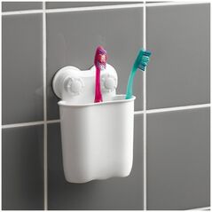 Κούπα για βούρτσες Douceur d`Interieur, τοποθέτηση με βεντούζες