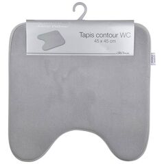 Χαλάκι τουαλέτας Douceur d`Interieur VITAMINE, 45 x 45 cm, γκρι χρώμα