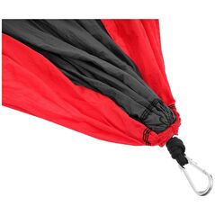 Αιώρα Κατασκήνωσης 2 Ατόμων 270x140cm Μαύρο Κόκκινο Enero