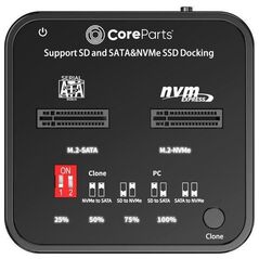 CoreParts CoreParts MS-CLONER-M2-SD αντιγραφέας Μαύρο