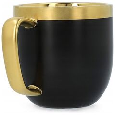 Cup with a spoon Homla SINNES Matt Black, 280 ml