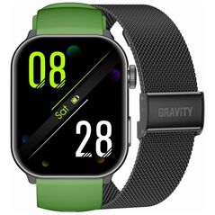 SMARTWATCH UNISEX GRAVITY GT28-4 - ΚΛΗΣΕΙΣ BLUETOOTH, ΕΠΙΠΛΕΟΝ ΛΟΥΡΑΚΙ (sg037d)