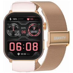 SMARTWATCH UNISEX GRAVITY GT28-6 - ΚΛΗΣΕΙΣ BLUETOOTH, ΕΠΙΠΛΕΟΝ ΛΟΥΡΑΚΙ (sg037f)