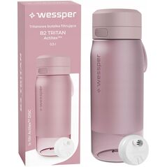 Φιάλη φιλτραρίσματος Wessper B2 TRITAN Actitex™ 500ml Ροζ (WES273-500-PK_K)
