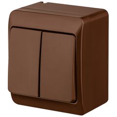 Διακόπτης επιφανειακής τοποθέτησης Hermes για κηροπήγιο καφέ (0332-06)